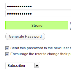 Simple User Password Generator