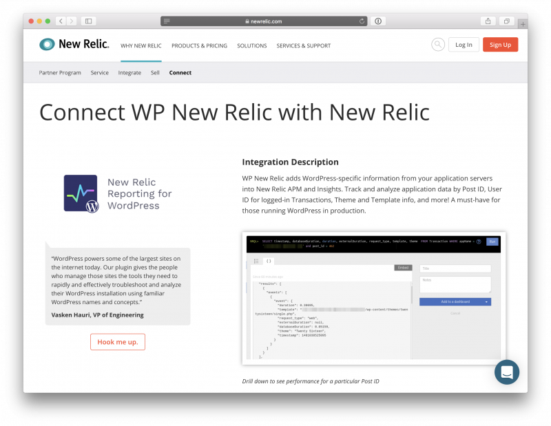New Relic features 10up plugin | 10up