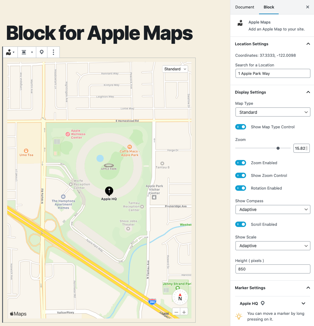 Block for Apple Maps