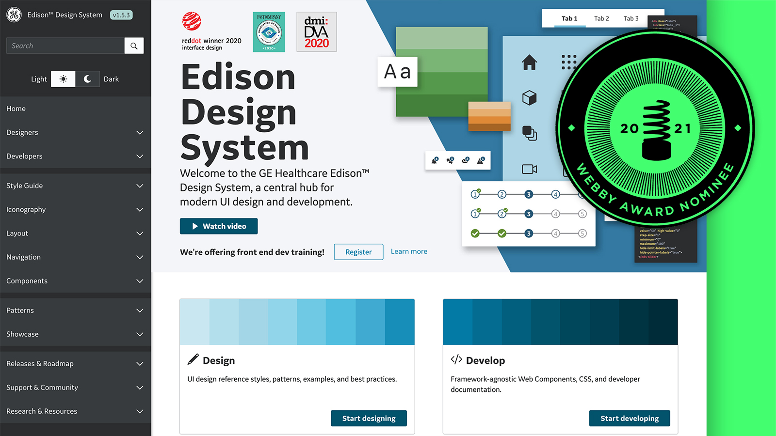 Webby Nominee: Edison Design System