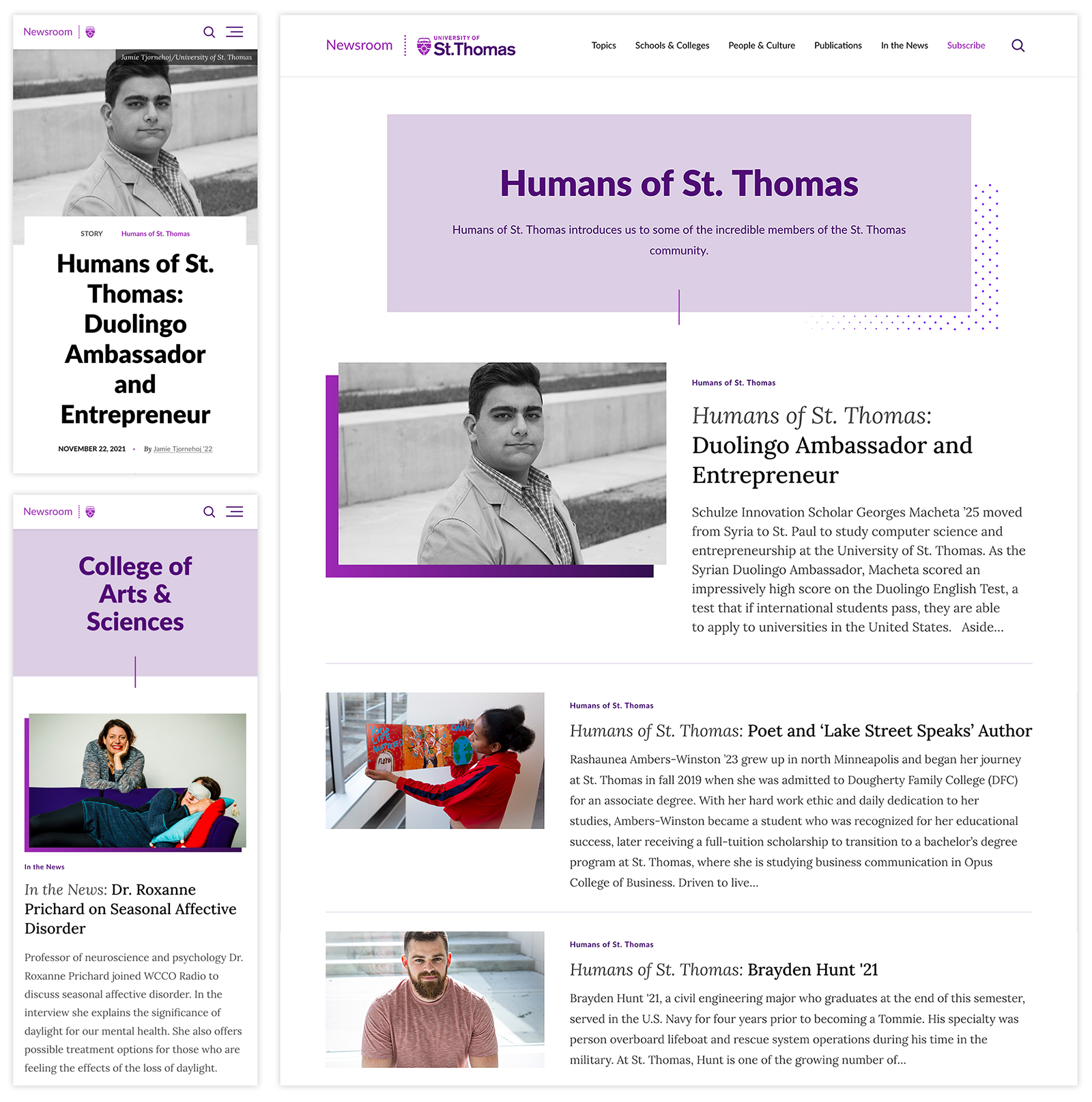 University of St Thomas Post Examples