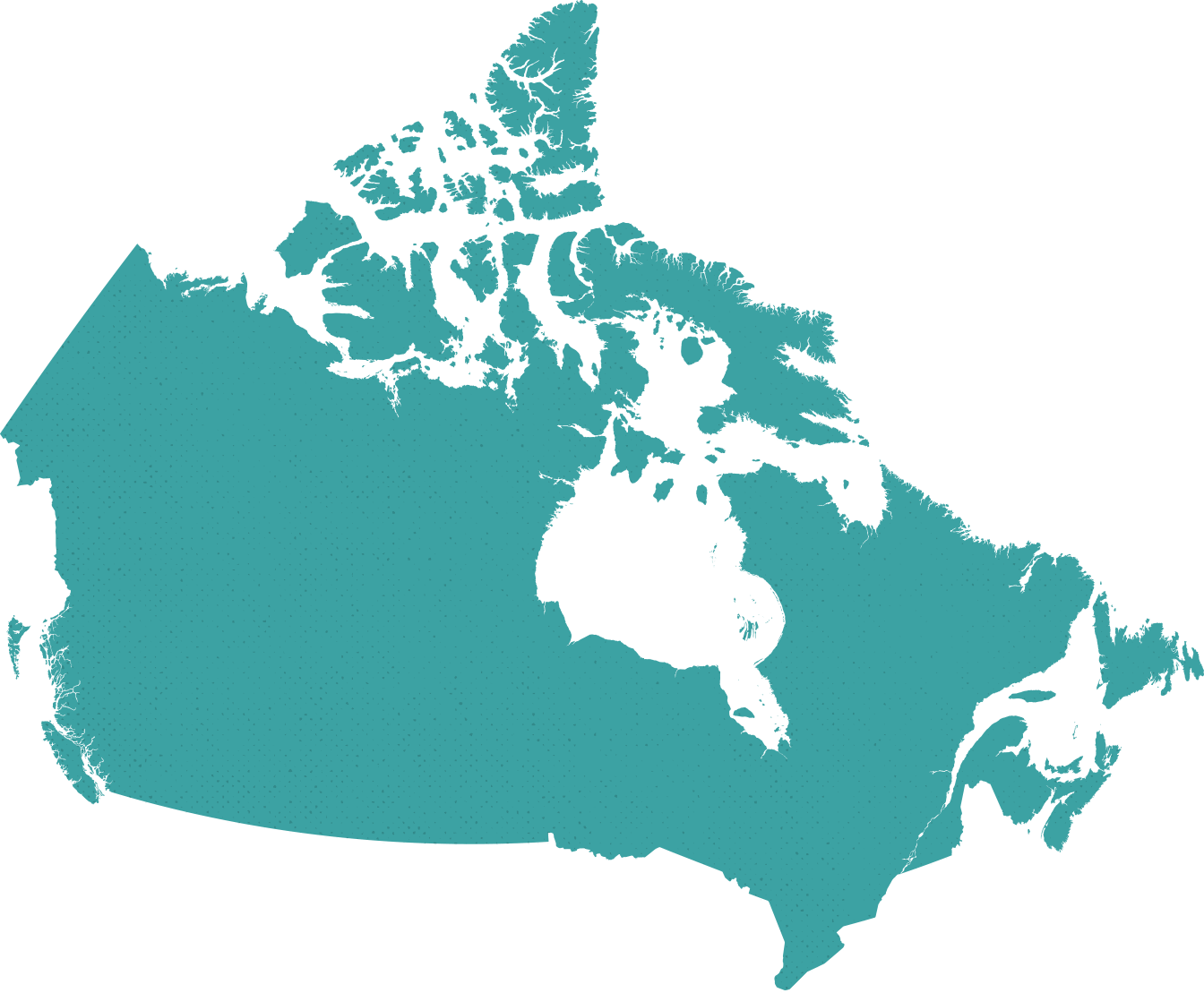 10up Canada map outline